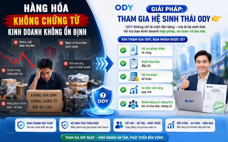 Hoàng hóa không hóa đơn chứng từ