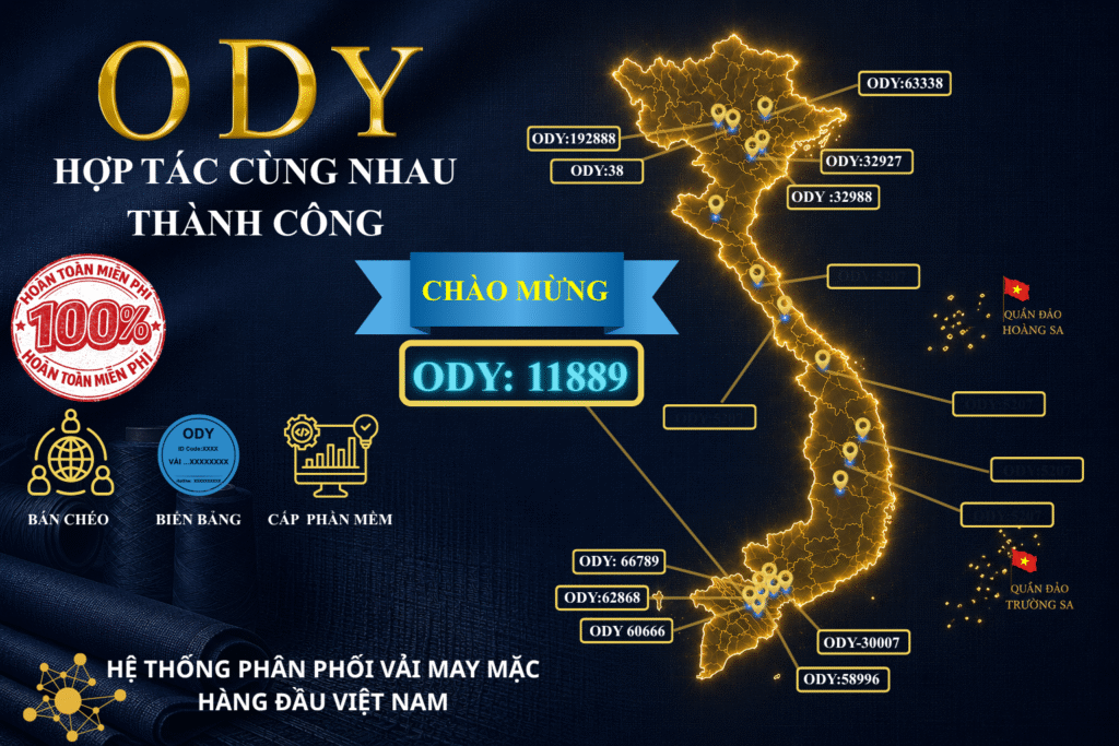 ODY 11889 – VẢI HOÀNG LONG THAM GIA ODY ODY 11889
