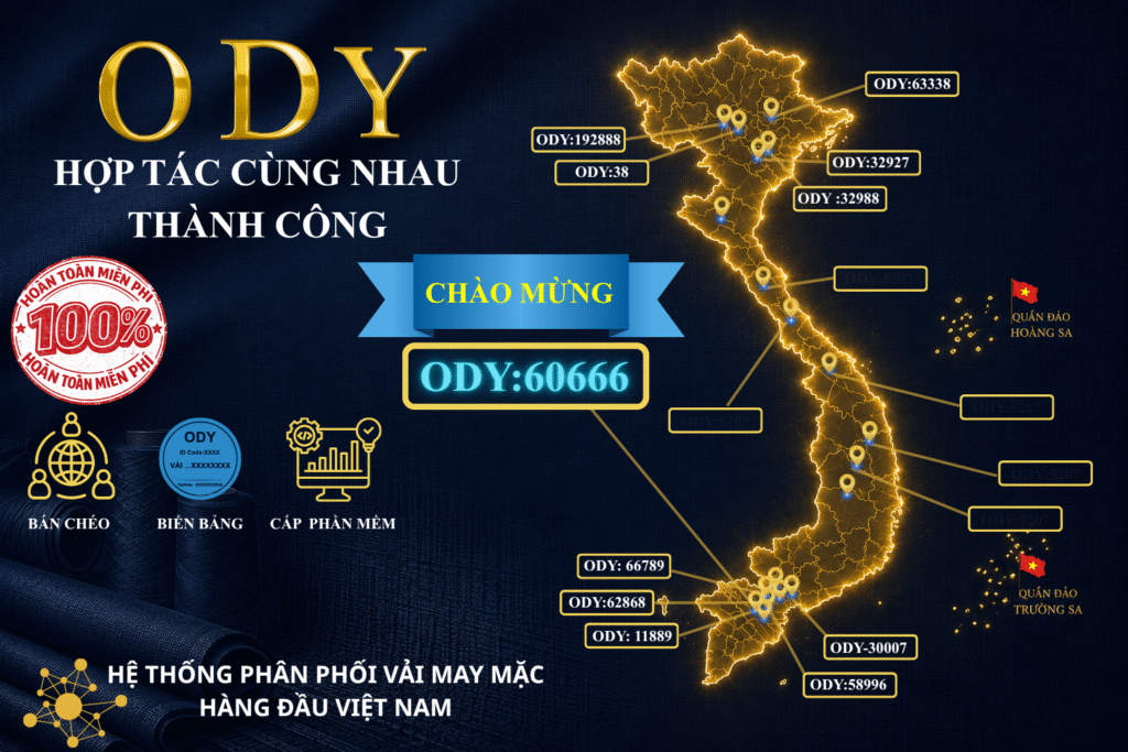 Chào Mừng ODY 60666 VẢI TƯỜNG THỊNH Tham Gia Hệ Sinh Thái ODY ODY 60666