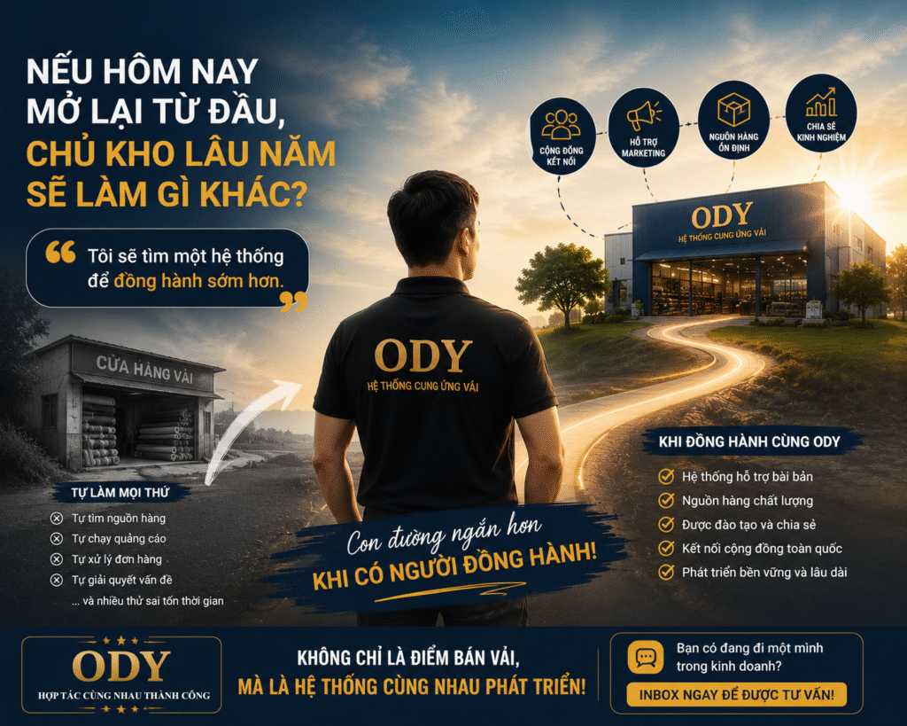 Nếu Được Bắt Đầu Lại, Giải Pháp Hệ Thống ODY Chủ Kho Sẽ Làm Gì Hệ thống ODY