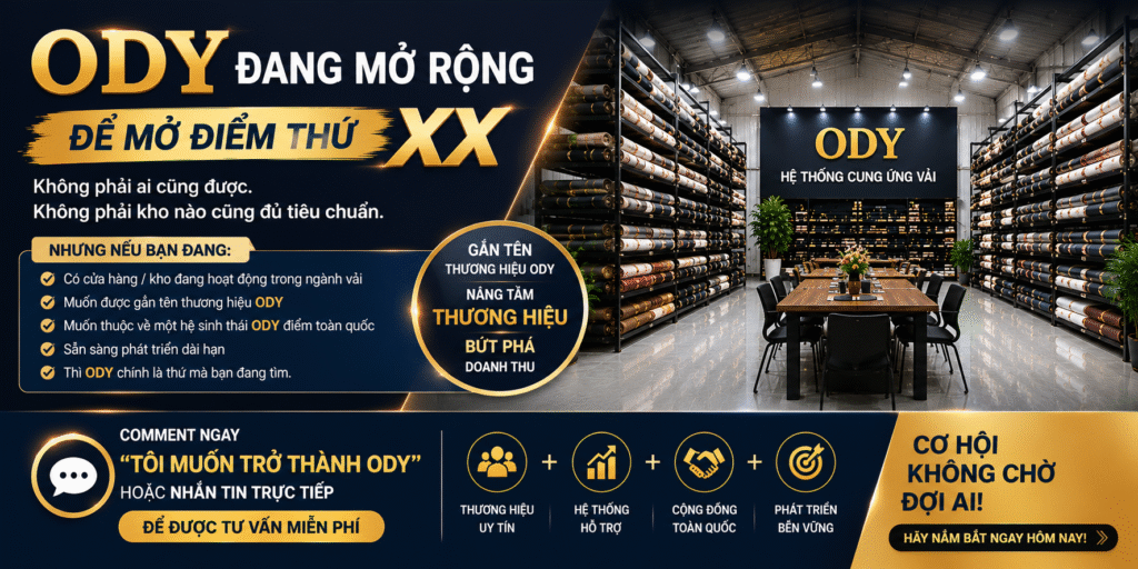 ODY Đang Mở Rộng – Cơ Hội Trở Thành Điểm ODY Tiếp Theo Trên Toàn Quốc ODY